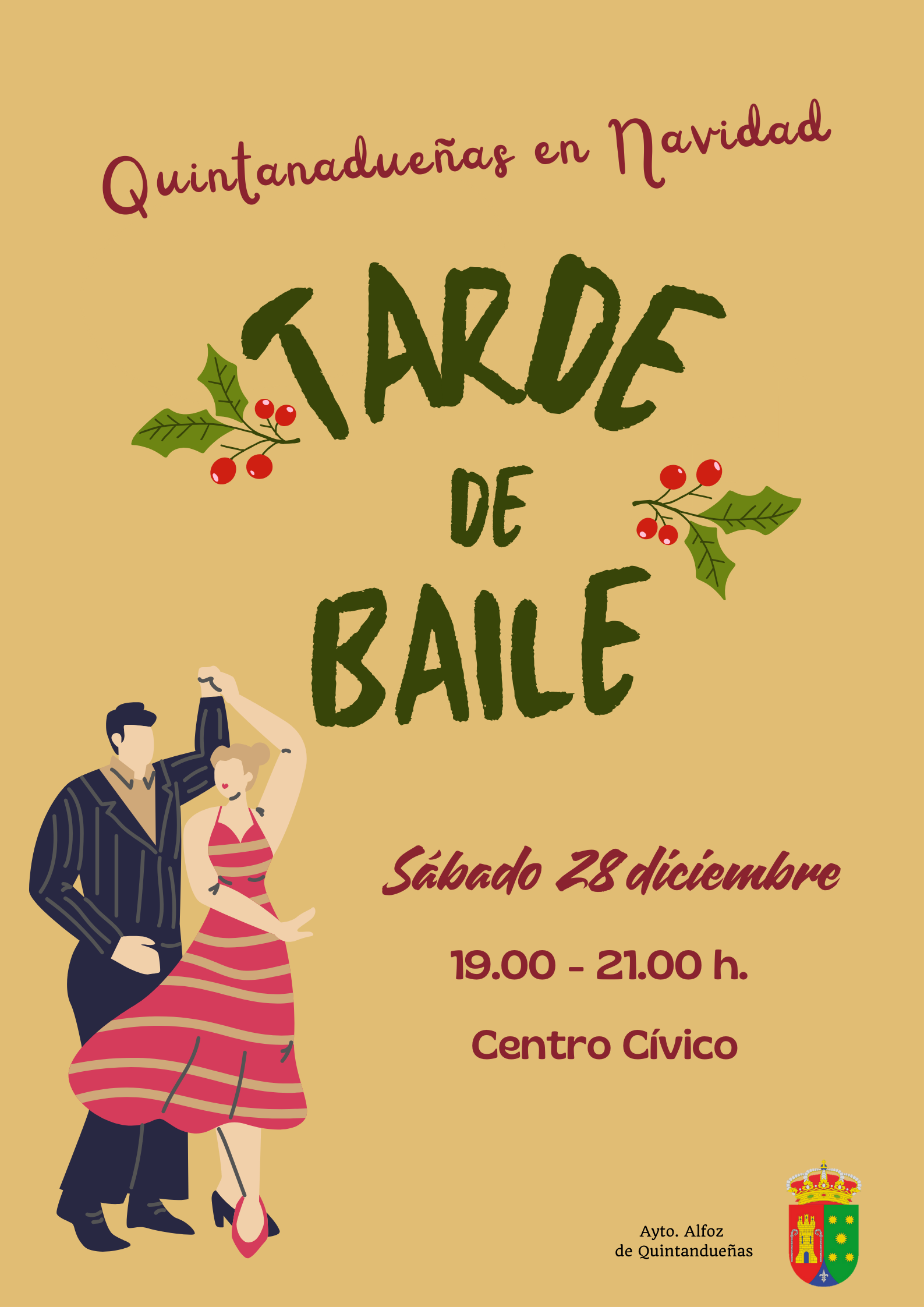 Cartel baile de tarde