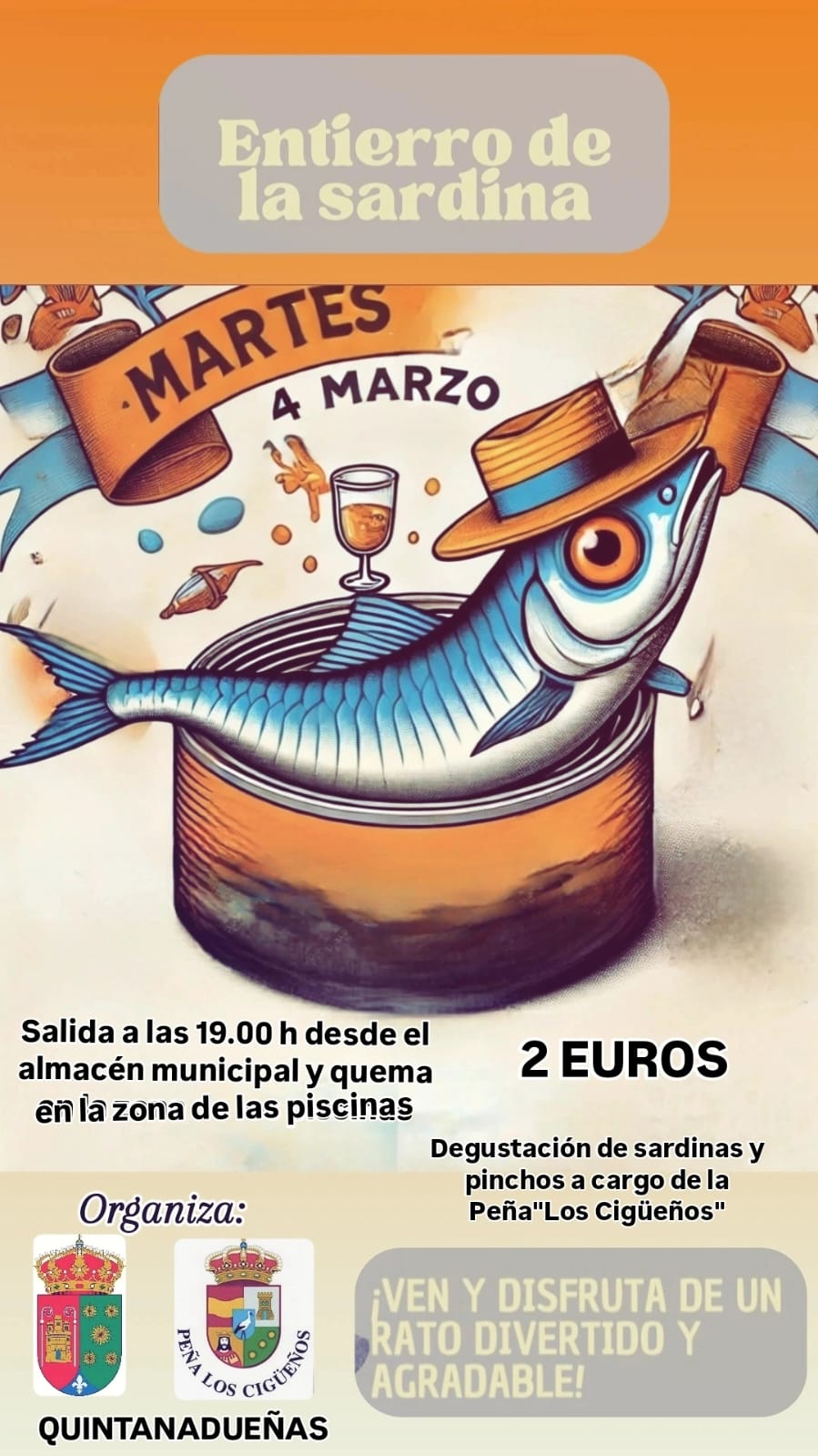 Información Fiesta de la sardina 4 marzo